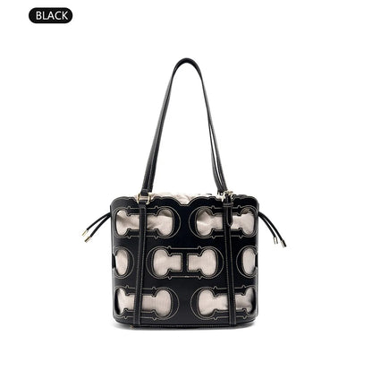 High-end Brand Women's Handbag Fashion Hollow 2025 New Large Capacity Simple Shoulder Bag