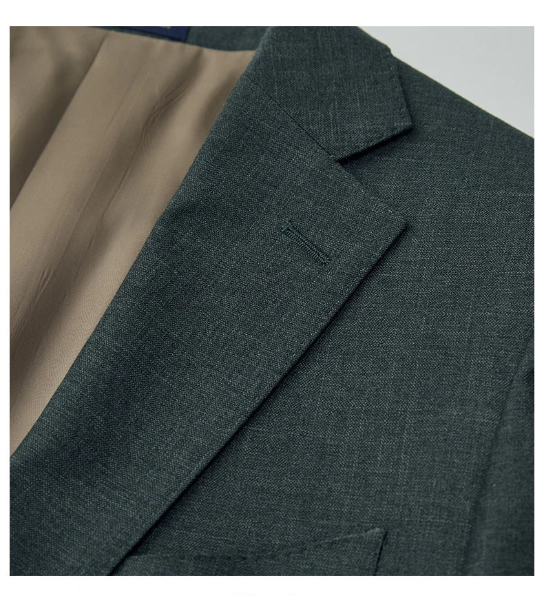 Men's Dark Green Suit Business Casual Wedding Suit Blazer & Pant Set Groom Tuxedo Alternative for Professional Office & Ceremony