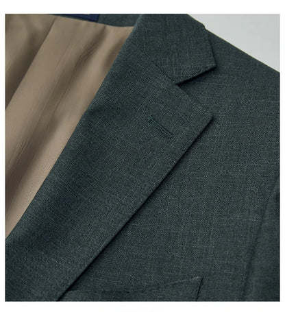 Men's Dark Green Suit Business Casual Wedding Suit Blazer & Pant Set Groom Tuxedo Alternative for Professional Office & Ceremony