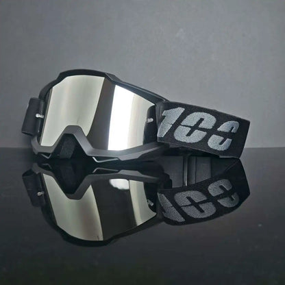 100 Motorcycle Goggles Cycling Glasses Outdoor Off-Road Ski Outdoor Sport MX ATV Dirt Bike Racing Motocross