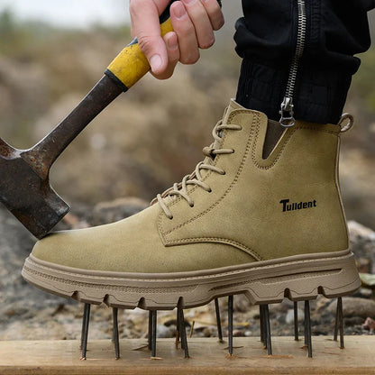 Men's protective shoes, safety shoes, steel-toe boots, anti-smashing and anti-puncture work shoes, tactical boots