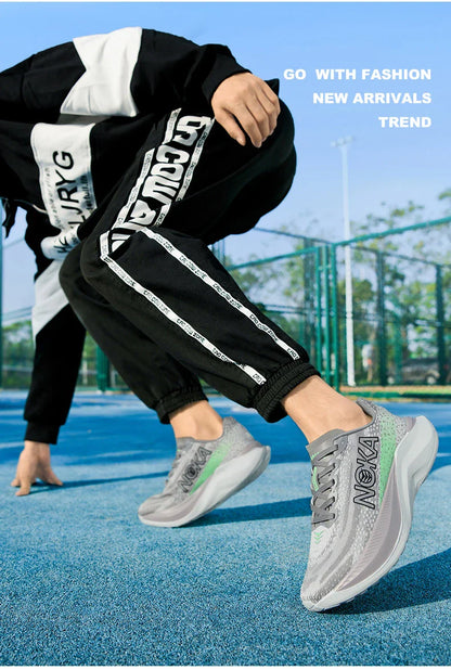 Men Women High Quality Light Running Shoes Cushion Training Shoes Lightweight Wear-Resistant Sneakers