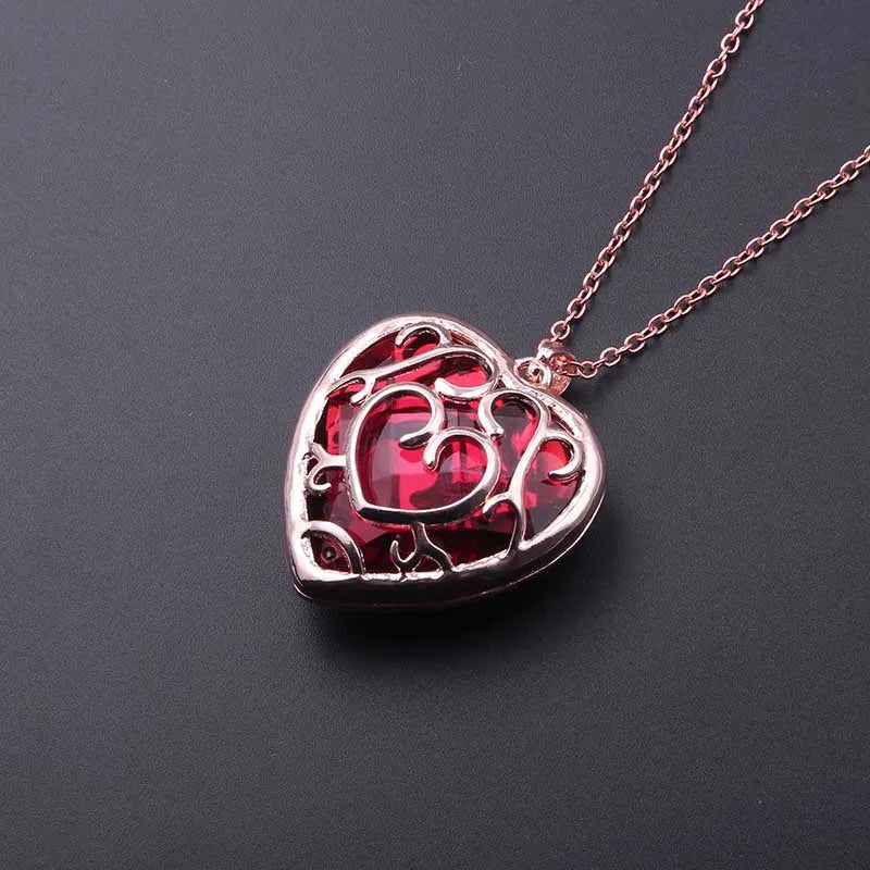 The Legend of Necklaces Metal Sword Shield Heart Pendant Necklaces for Men Fashion Jewelry Gifts Tears of the Kingdom