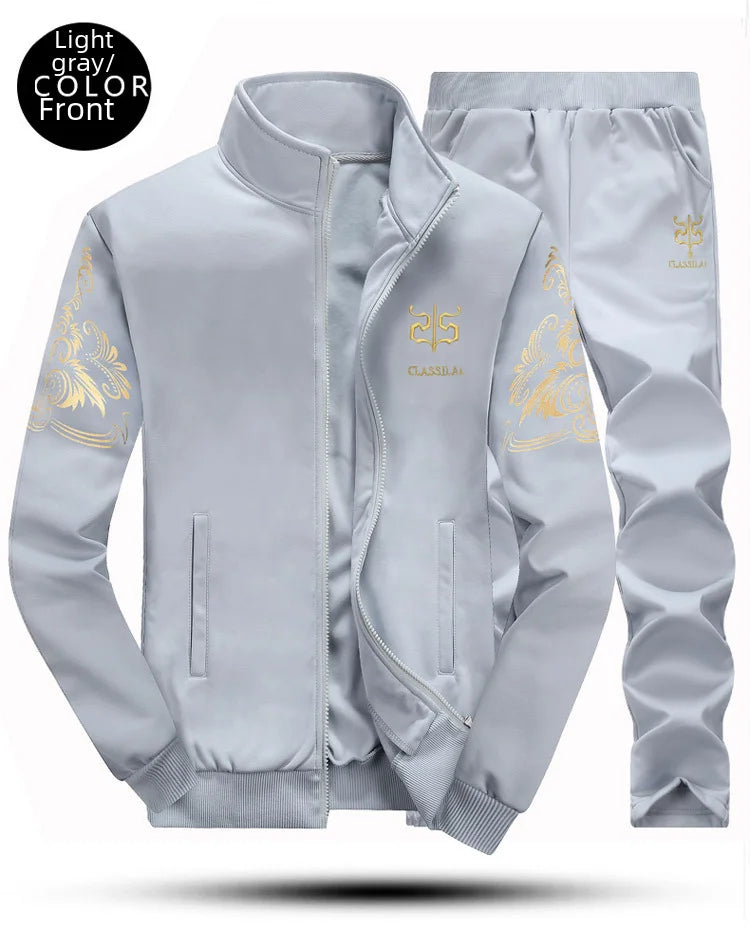 2023 Spring Autumn Marshmallow Men's Sports Suit Casual Long Sleeve Baseball Jersey Jacket Student Fitness Sweatshirt