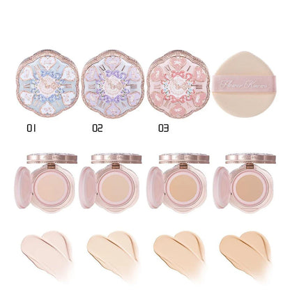 Garden Collection Lip Cream Blush Air Cushion CC Cream Liquid Foundation Eye Shadows Palette Makeup Set 10pcs