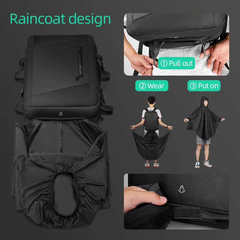 17 inch Laptop Backpack Men Business Carry-on Flight Approved 40l Travel Backpack