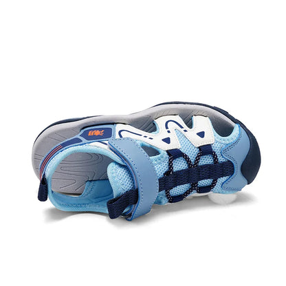 2026 New Summer Kids Beach Sandals Closed Toe Anti Bump Children's Walking Flat Shoe Outdoor Breathable Boy's Soft Sole Sandals