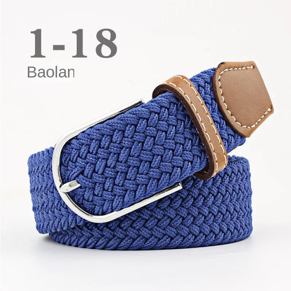 107/120cm Unisex Colorful Canvas - Belt Casual Luxury Trend Jeans Accessories Nylon Girdle Hunting Belt for Men and Women