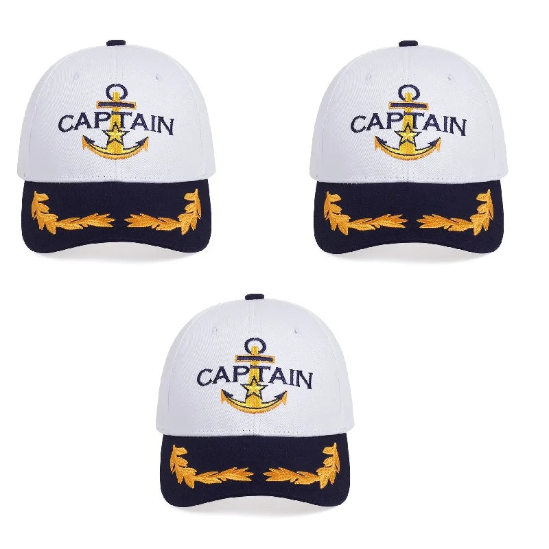 Men Women Baseball Caps Embroidered Captain & First Mate Hats Boating Marine Sailor Party Fun Hat
