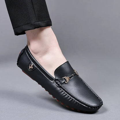 Handmade Leather Casual Men Shoes Design Loafers Man Comfortable Slip on Men Loafers Hot Sale Moccasins Driving Shoes