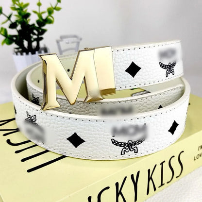Classic Men's Belt Pure Cowhide Durable Fashionable Business Casual Alloy Buckle Hole Punching for Middle-aged And Young