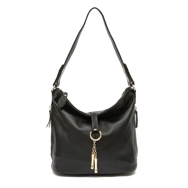 Elegant Blue Women Shoulder Bag 100% Genuine Leather White Hobos Handbag Lady Messenger Purse Charm Lock Decoration Red