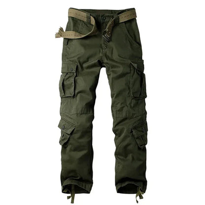 Multi-Pocket Work Pants Men Midweight Field Training Trousers Autumn 1/2Pcs Casual Cargo Pants Outdoor Tactical Hiking Trousers