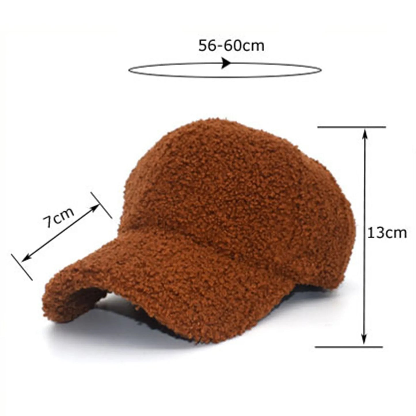 Baseball Cap New Winter Windproof Lamb Wool Caps Warm Caps Women Men Plush Simple Hat Casual Comfortable Outdoor Hats
