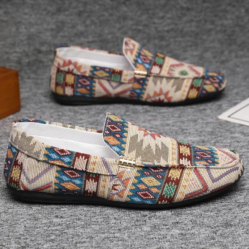 Summer Outdoor Men's Casual Shoes Breathable Man Loafers Lazy Shoes Comfortable Walking Sneakers Non-slip Flats Driving Shoes