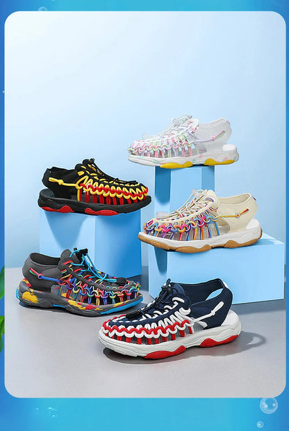 Hot Sale Kids Sports Sandals Summer Boys Beach Shoes Outdoor Sneakers Sandals Rubber Non-slip Casual Sandals for Children