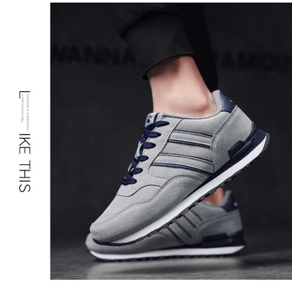 Tênis Masculino de Couro de Alta Qualidade Calçados Casuais Outono 2024 Novo Tênis Masculino Respirável Calçados Masculinos Tênis Masculino Plano Zapatillas Hombre
