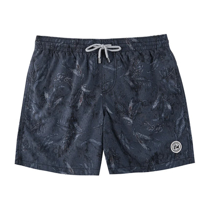 Beach Men's Swim Shorts Flower 3D Printed Surfing Board Shorts Quick Dry with Mesh Lining and Pockets Struck Shorts