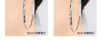 925 Sterling Silver Hoop Earrings For Women 18K Gold Plated Jewelry Dazzling Women's Hoops Earrings Christmas Gifts