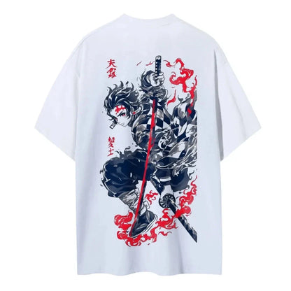 Unisex Round Neck Anime T-Shirt Men's and Women's Summer Fashion Breathable Street T-Shirt