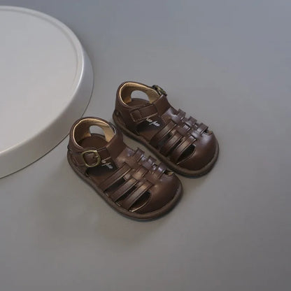 Baby Girls Sandals Summer Children Woven Princess Shoes Lightweight Infant Toddler Shoes Soft Sole Anti Slip Kids Beach Sandals