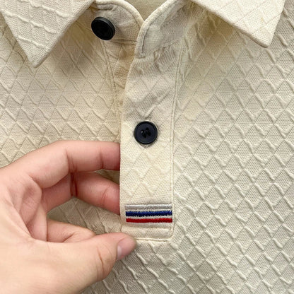 luxury men's new high quality long sleeves Polo shirt lapel embroidery jacquard brant T-shirt business fashion leisure Mens wear