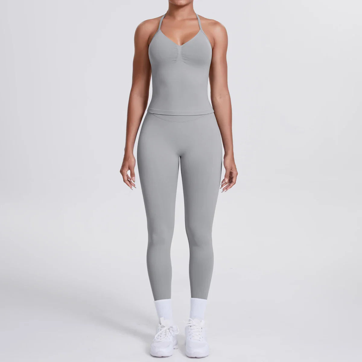 2 Piece Yoga Clothes Women Tracksuit Athletic Wear Pilates Fitness Suit Gym Workout Push Up Clothes Sports Bra Leggings Suit
