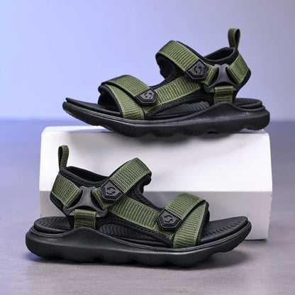 Boys Sports Sandals Soft Rubber Sole Non Slip Lightweight Breathable Kids Summer Outdoor Beach Running Casual Shoes 30-38