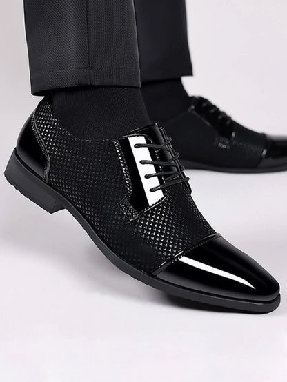 Men's Dress Shoes Modern Casual Shoes Business Formal low top lace up shoes