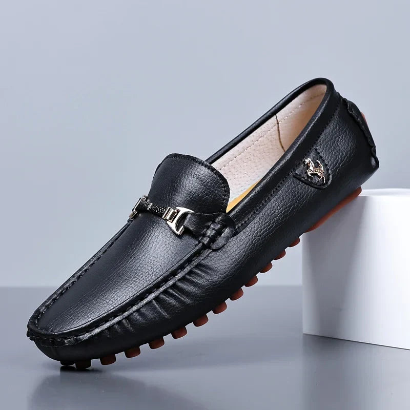 Men Loafers Shoes Formal Dress Shoes Business Casual Shoes for Men Wedding Party Office Shoes Soft PU Leather Loafers Men