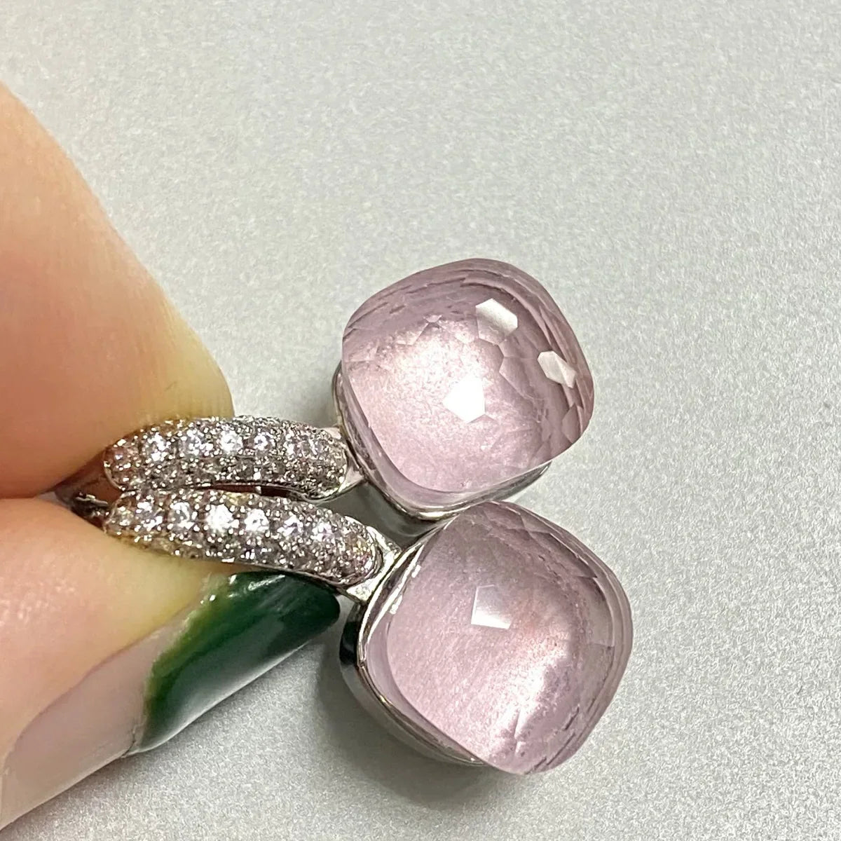 Classic Candy Color Earrings Inlay Transparent Zircon 27Colors Crystal Earrings Platinum Plated Fashion Jewelry For Women