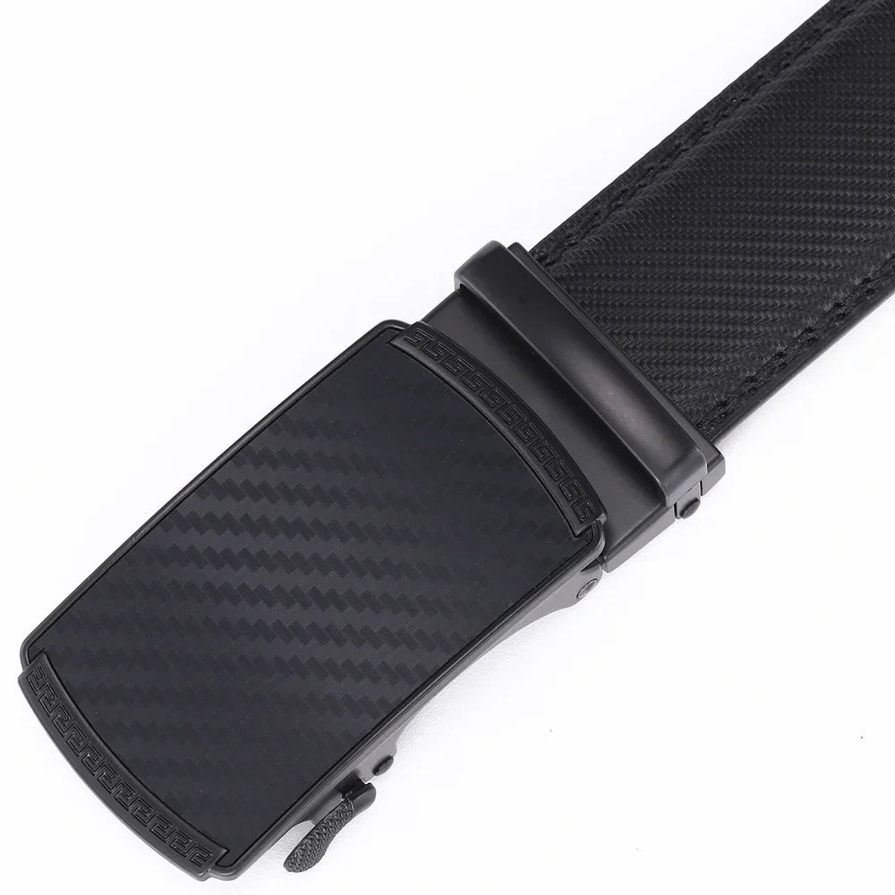 Men Leather Belt Alloy Automatic Buckle Male Belt Man Fashion Belts Genuine Leather Luxury Belts for Men Business Designer Blue