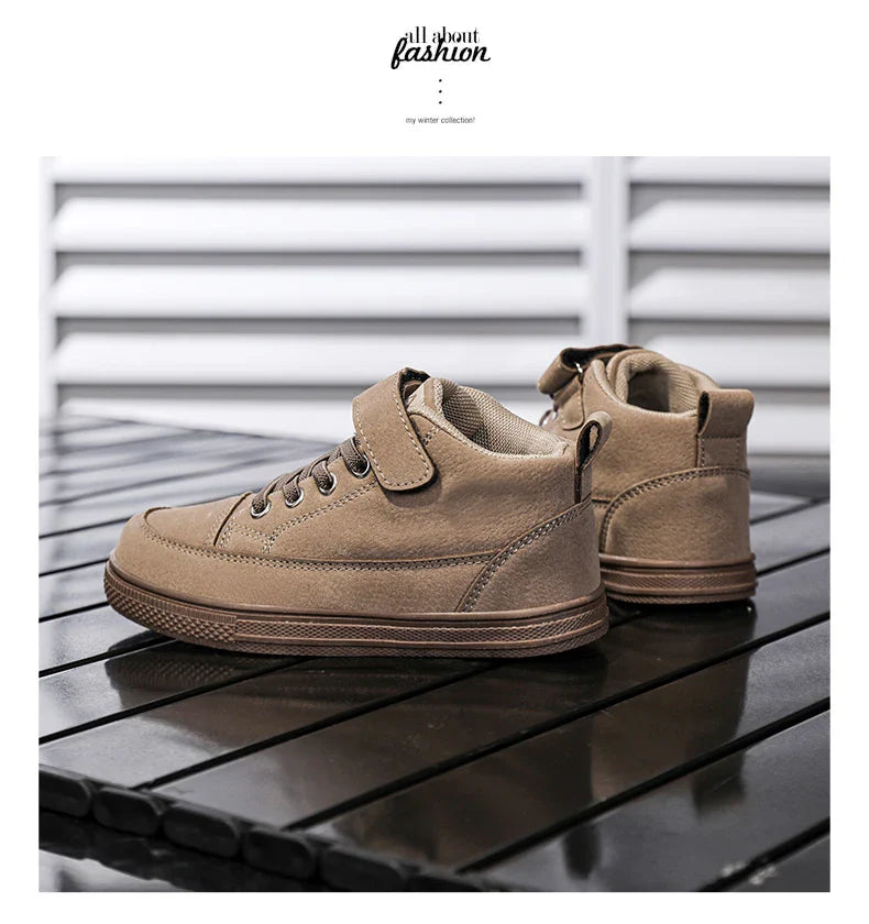 2025 Fashion Kids Sneakers Boys Girls Casual Board Shoes High Top Running Sports Shoes Children‘s Boots Non-slip Basketball New