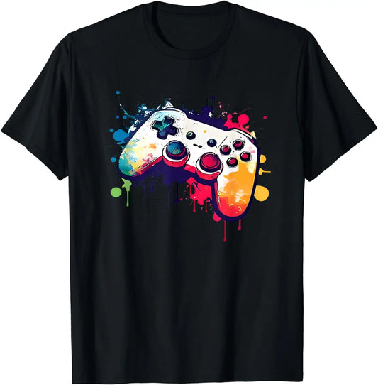 Control All The Things Video Game Controller Gamer Boys Men T-Shirt Streetwear Graphic T Shirts  Men Clothing Tops Ropa Hombre