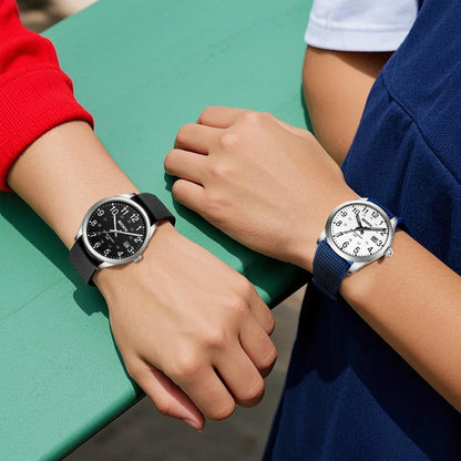 Men's Watch Simulated Quartz Sports Men's and Women's Watch 30 Waterproof Second Hand Luminous Easy to Read Dial