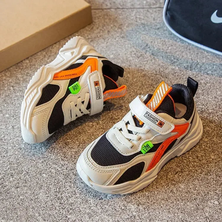 Kids Sneakers for Boys Girls 2025 Spring New Children's Walking Shoes Breathable Mesh Student School Basketball Kids Shoes