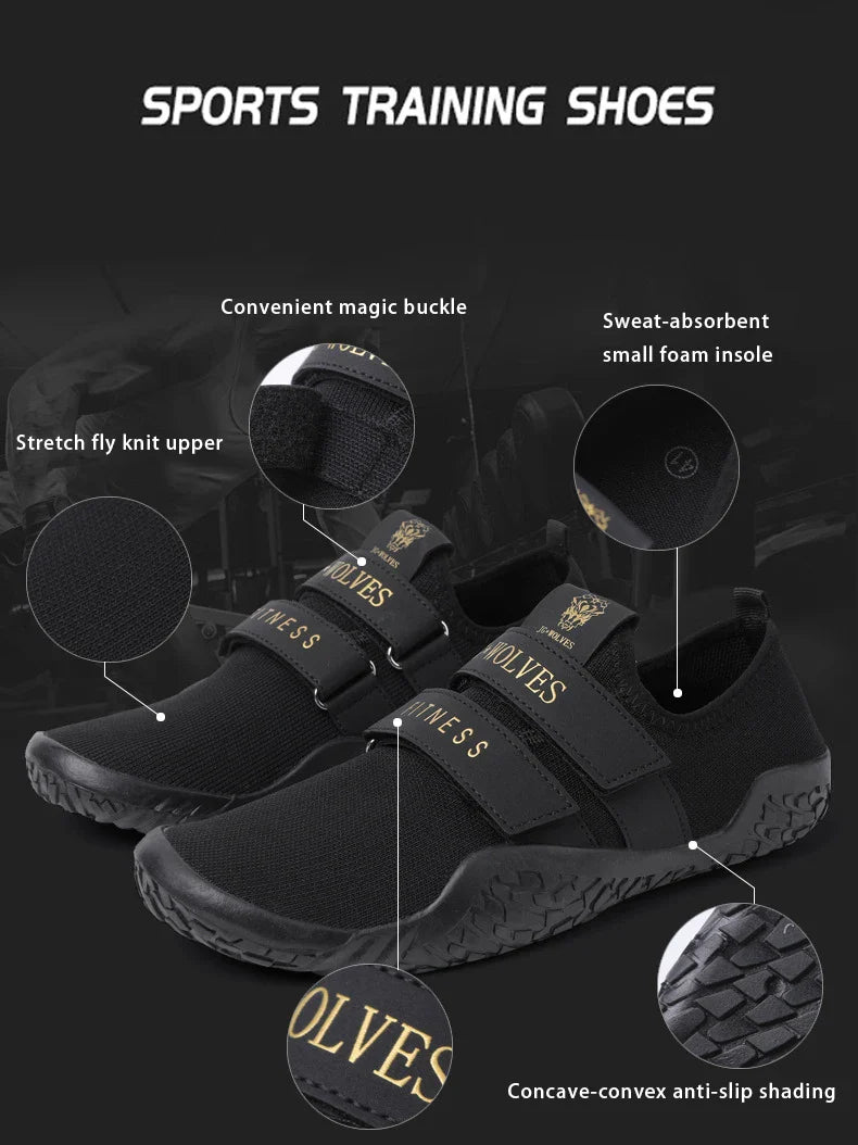 Deadlift Shoes Weight Lifting Shoes for Men Women Weightlifting Squat Shoes Fitness Cross-Trainer Barefoot Gym Training Sneakers