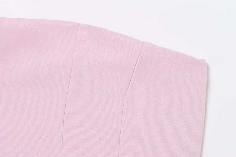 Off Shoulder Crop Top Woman Sexy Backless Corset Top Female White Pink Bustier Tops Woman 2025 Camisole Tube Tops Women