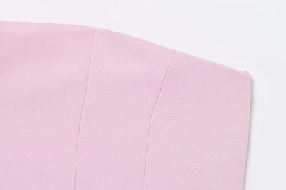 Off Shoulder Crop Top Woman Sexy Backless Corset Top Female White Pink Bustier Tops Woman 2025 Camisole Tube Tops Women
