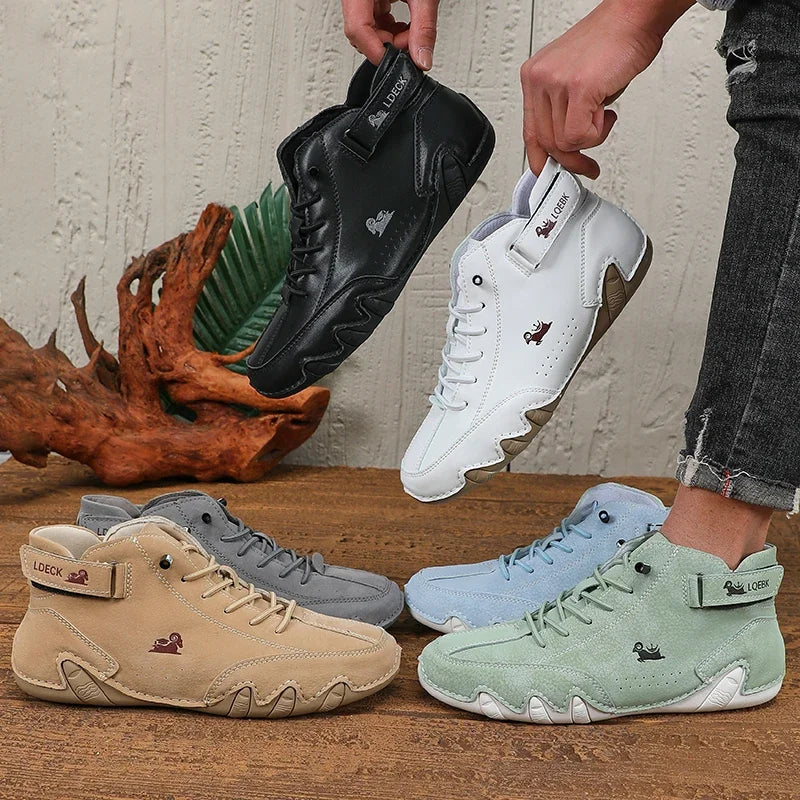 Men's Fashionable Casual Daily Low Top Shoes Breathable Comfortable Lace Up Trendy  Lightweight Flat Shoes for Cycling Hiking