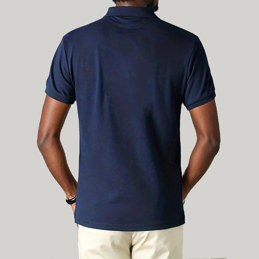 Men's polo shirt UAE Dubai short Royal casual  sport party high-end cotton embroidery luxury contrast color original design