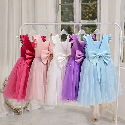 2026 Girls Princess Tutu Dress Flower Girl Gown Piano Performance Host Outfit Party Dress prom dresses girls dresses
