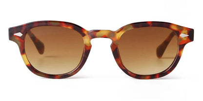 Fashion Transparent Blue Round Sunglasses Women Men 2024 Retro Rivet Tortoise Small Square Sun Glasses UV400 Lunettes De Soleil