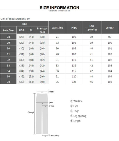 Fleece Pants Thick Men's Winter New Stretch Slim Business Warm Korean Fashion Plush Classic Trousers Male Brand 28-38