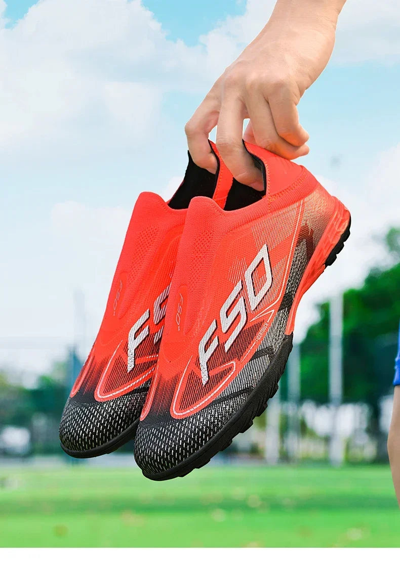 Men Professional TF Soccer Shoes Resistant Casual Grass Studded Male Non Slip Fast Foo451·a