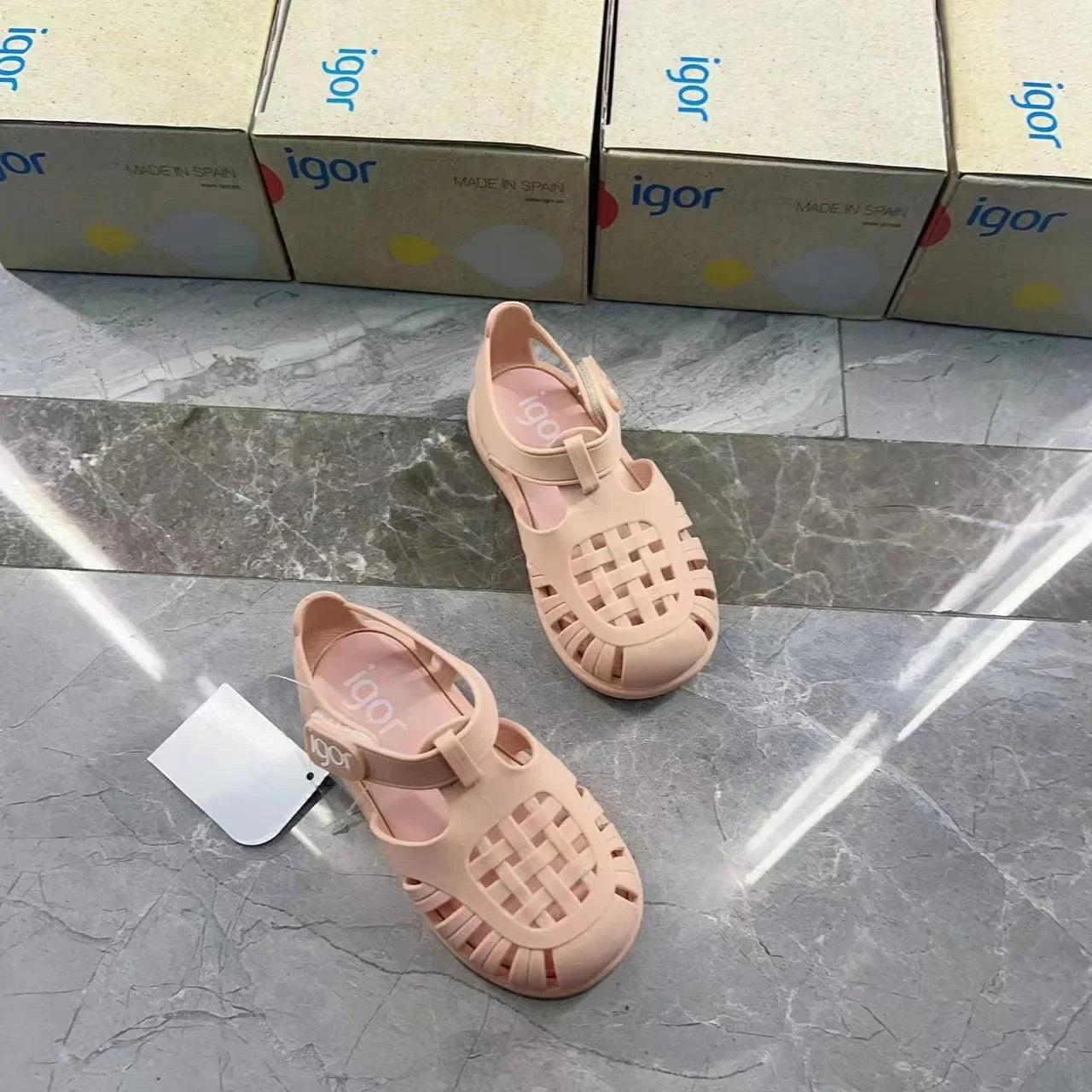 Boys Girls' Solid Color Casual Baotou Roman Sandals Baby Kids Jelly Beach Shoes Children's Soft Sole Non-slip Sandals SO125