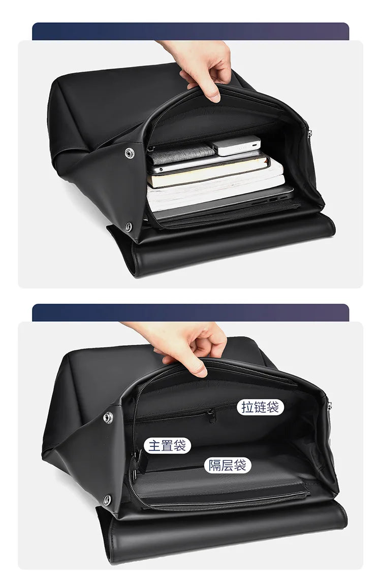 Cross-border New Men's Backpack High-end Casual Versatile Business Laptop Bag Daily Commute Large Capacity Backpack