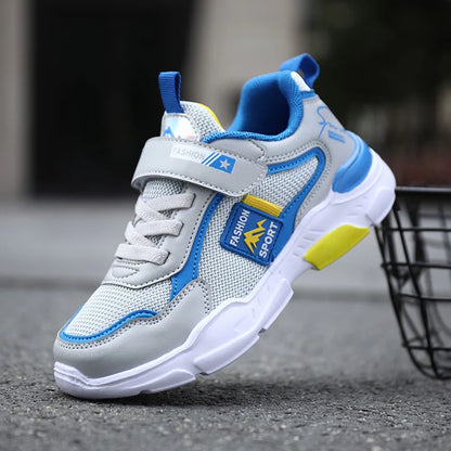 Kids Mesh Running Shoes Fashion Youngsters Teens Casual Walking Students Sneakers Breathable Soft Children Outdoor Sports Tennis