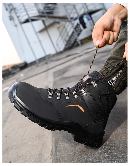 Men's Anti-Static Wear-Resistant Labor Protection Shoes Safety Smashing Protection Work Shoes for Factory Use