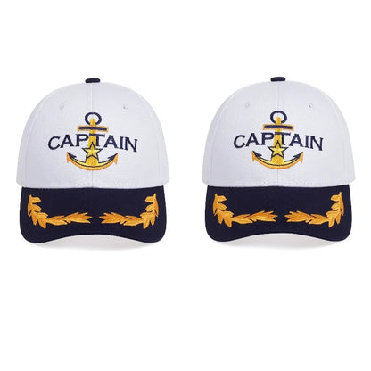 Men Women Baseball Caps Embroidered Captain & First Mate Hats Boating Marine Sailor Perfect Nautical Gift Presents Party Fun Hat